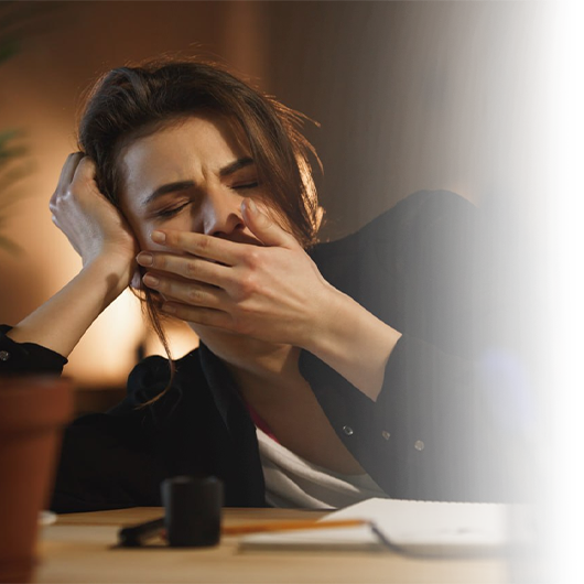 Stressed person